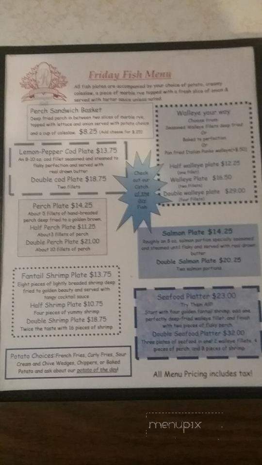 Rendezvous - Luxemburg, WI menu_pic