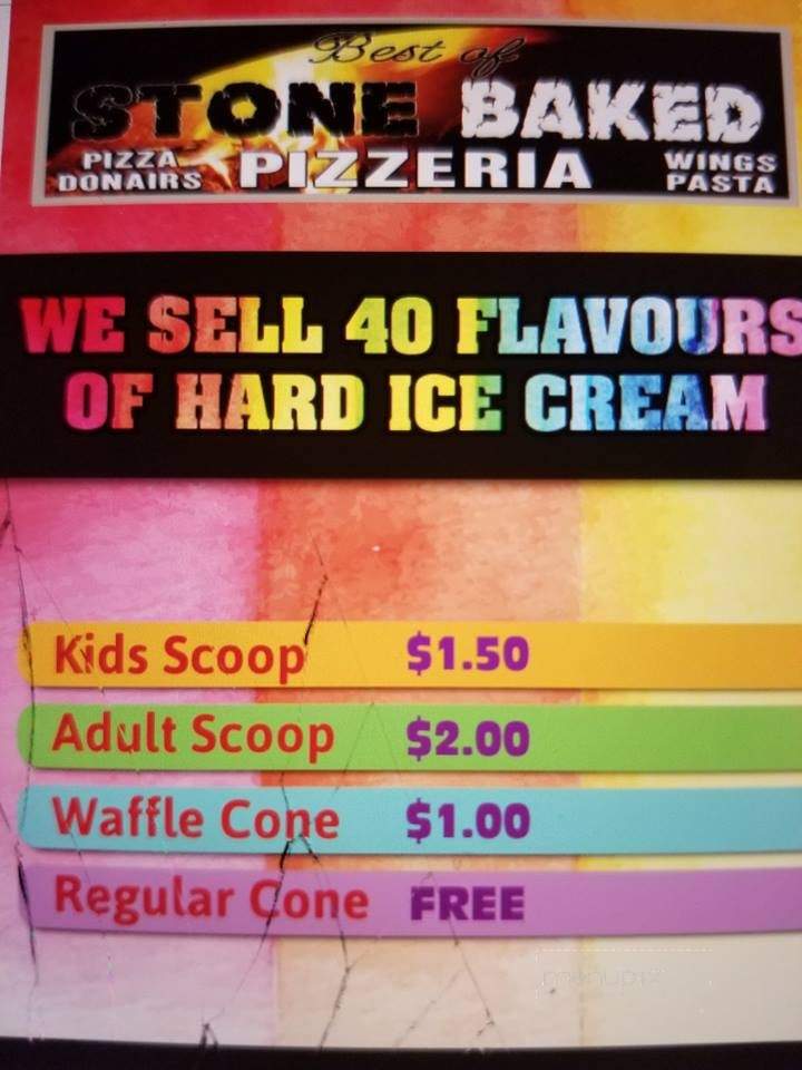 Best Of Stone Baked Pizzeria - Fort St John, BC menu_pic