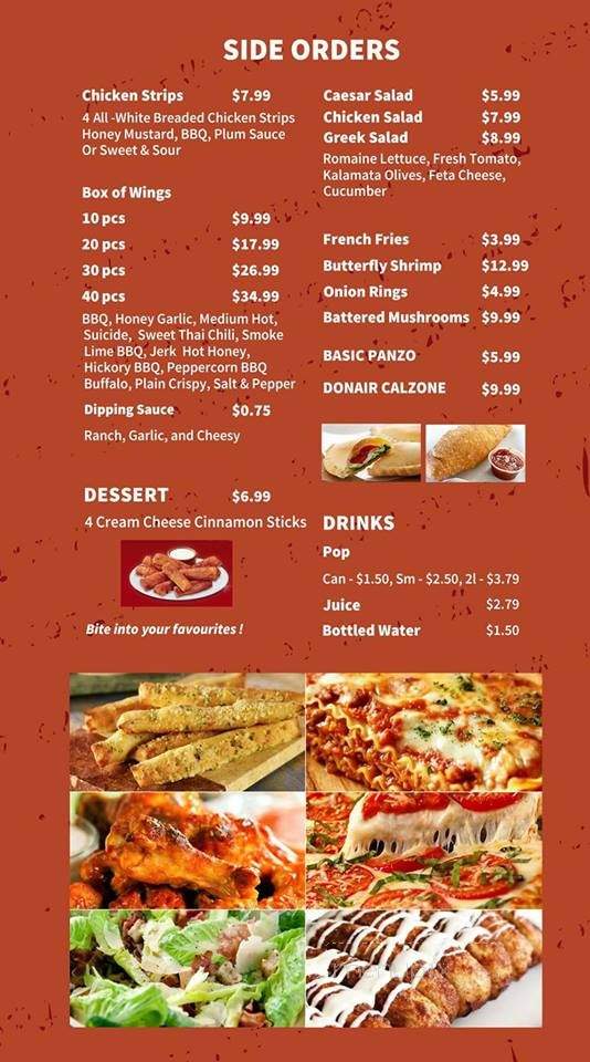 Best Of Stone Baked Pizzeria - Fort St John, BC menu_pic