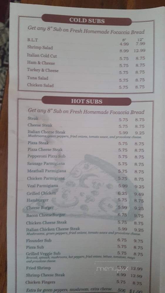 Bella Mia - Harrisonburg, VA menu_pic