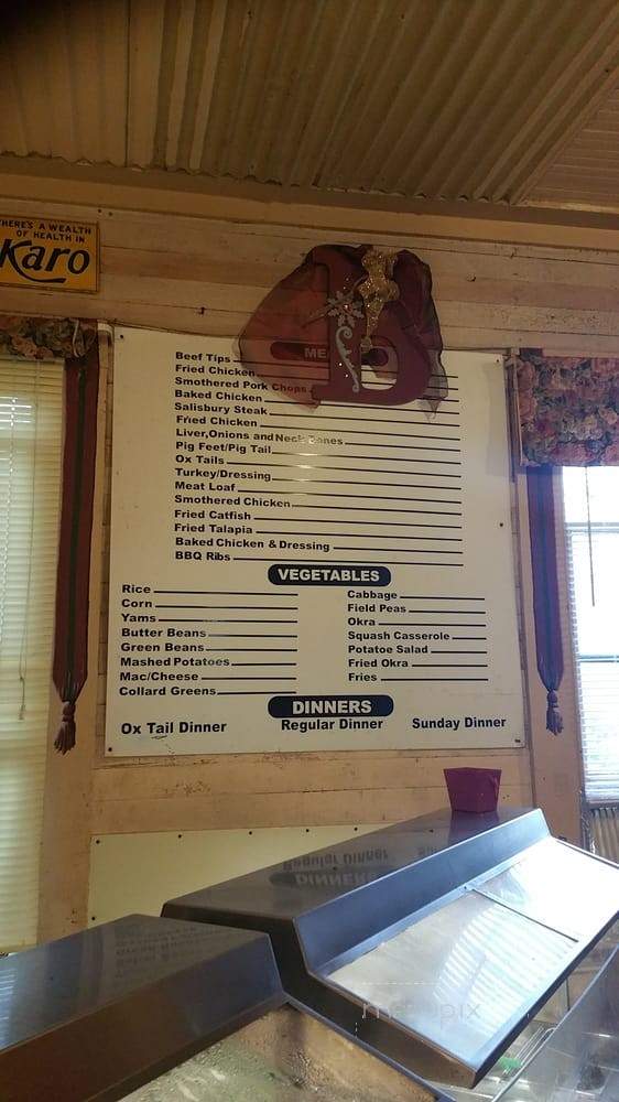 Mrs B's Home Cooking - Montgomery, AL menu_pic