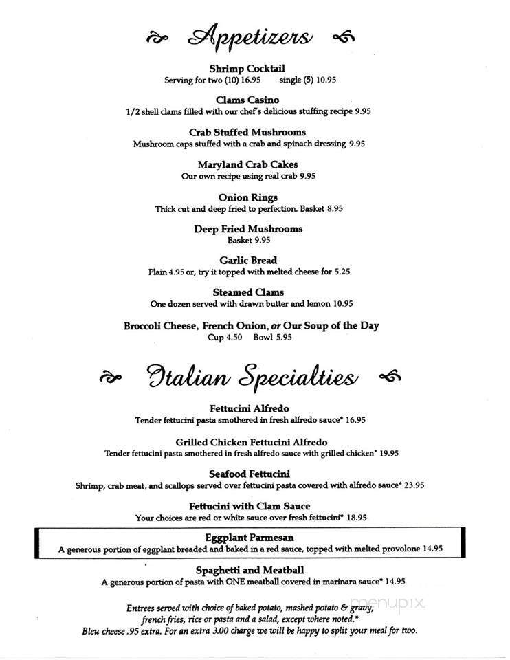 Belle View East - Falconer, NY menu_pic