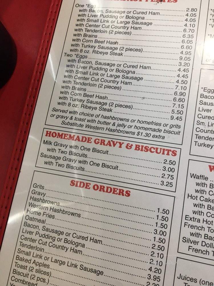 Loflin's Restaurant - Thomasville, NC menu_pic