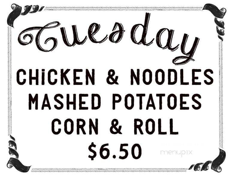 Korner - Bidwell, OH menu_pic