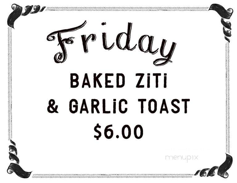 Korner - Bidwell, OH menu_pic