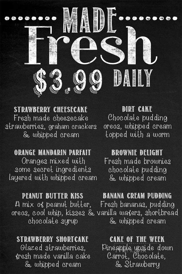 Korner - Bidwell, OH menu_pic