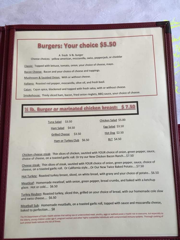 Kunkletown General Store - Kunkletown, PA menu_pic