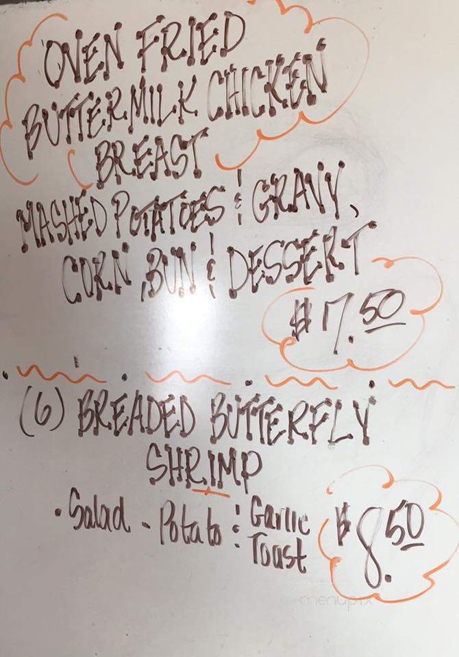 Buckshot Bar - Boyceville, WI menu_pic