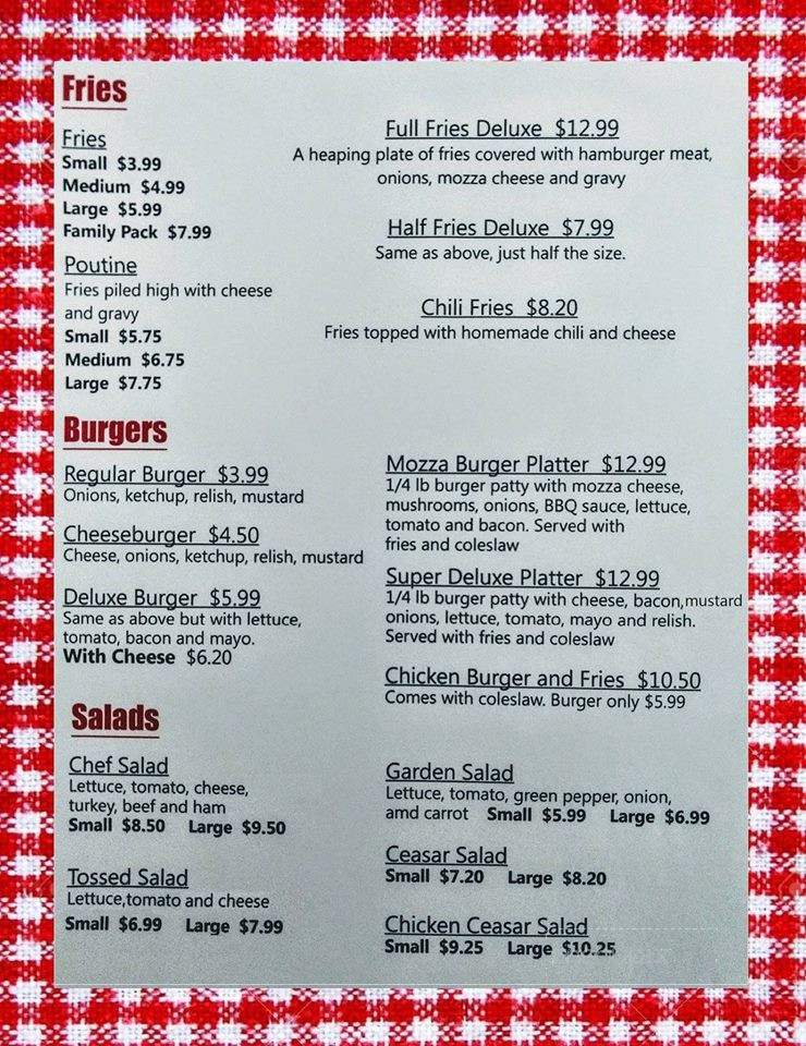 Rod's Restaurant - Clarenville, NL menu_pic