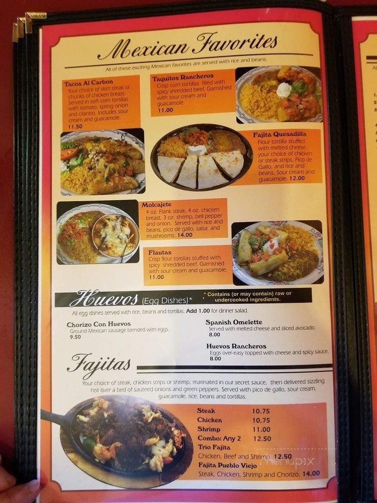 Pueblo Viejo - Monroe, WA menu_pic