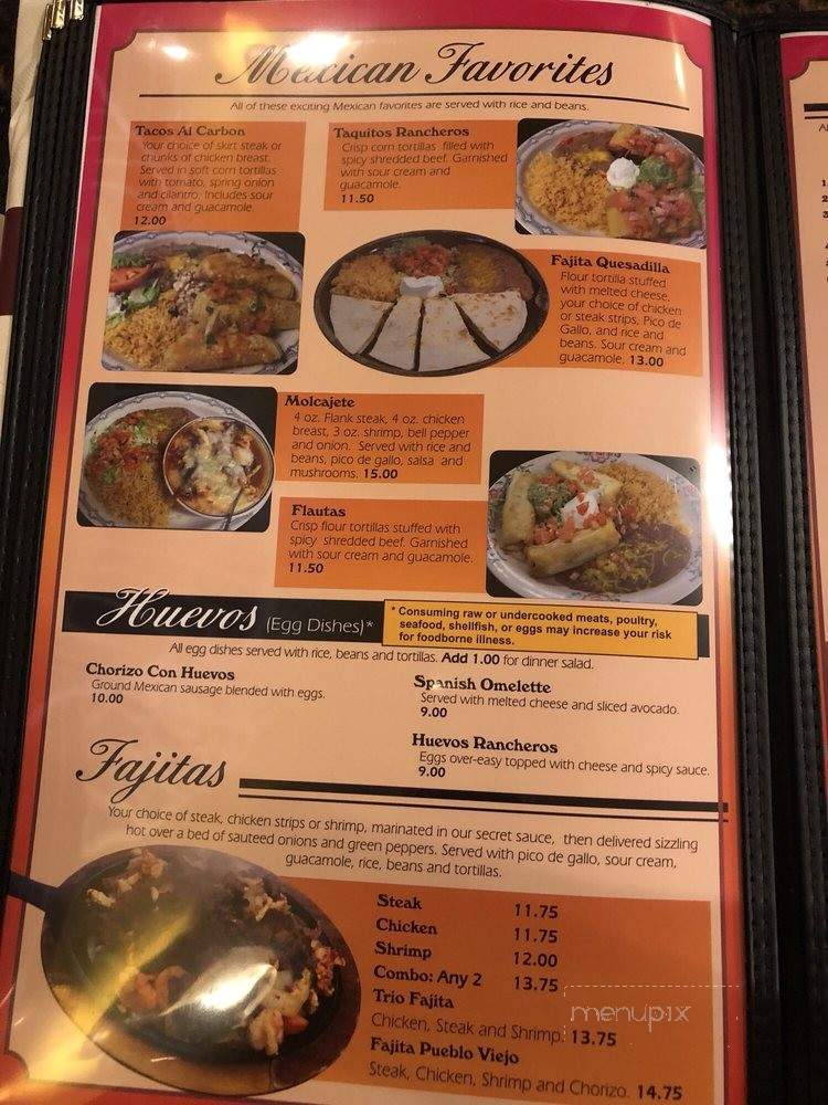 Pueblo Viejo - Monroe, WA menu_pic