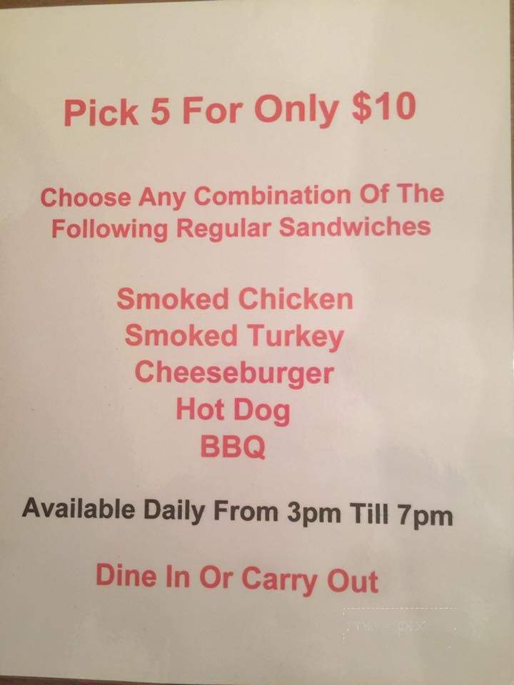 Southern Bar-B-Q - Muscle Shoals, AL menu_pic