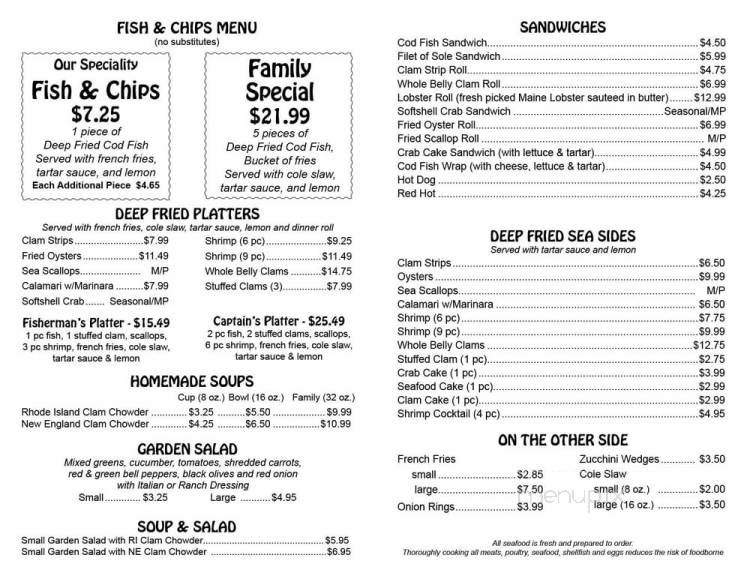 Uberti's Fish-N-Chips - Stratford, CT menu_pic