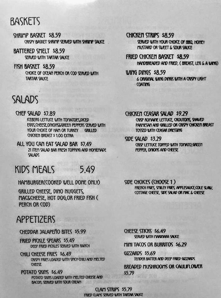 Rusty Nail - Carson City, MI menu_pic