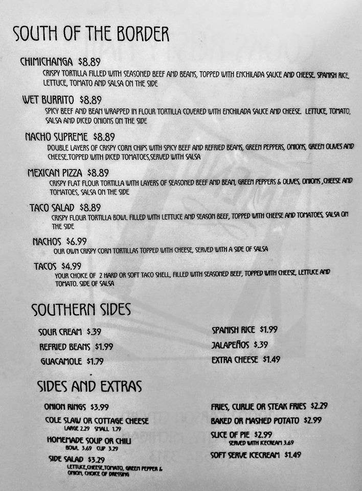 Rusty Nail - Carson City, MI menu_pic