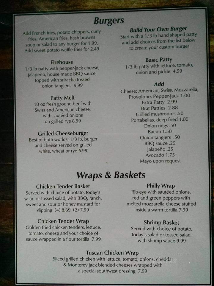 Jack's Family Restaurant - Lawrenceburg, TN menu_pic