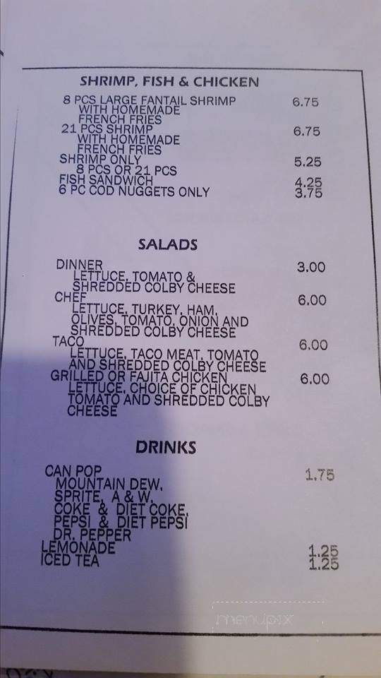 Fergs' Parma Pub - Parma, MI menu_pic