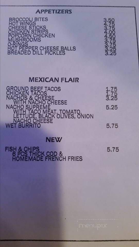 Fergs' Parma Pub - Parma, MI menu_pic