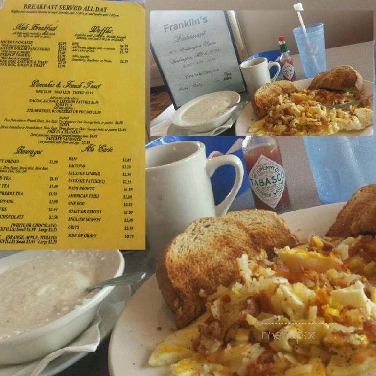 Franklin's Restaurant - Washington, MO menu_pic
