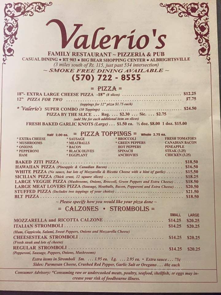 /3825294/Valerios-Italian-Pizzeria-Albrightsville-PA - Albrightsville, PA