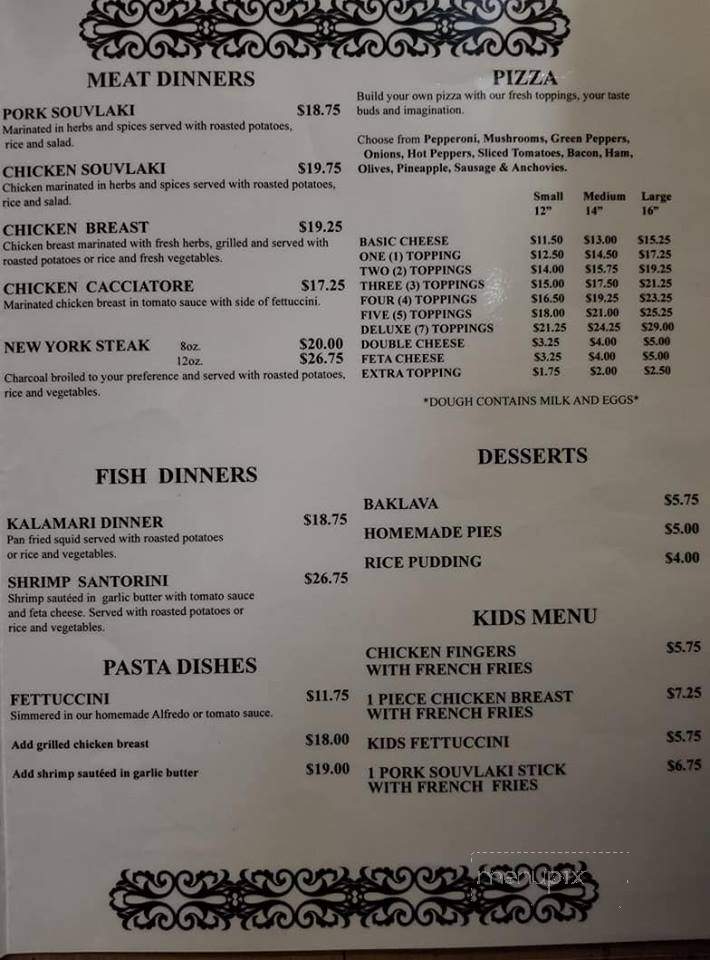Lakefield Restaurant - Lakefield, ON menu_pic