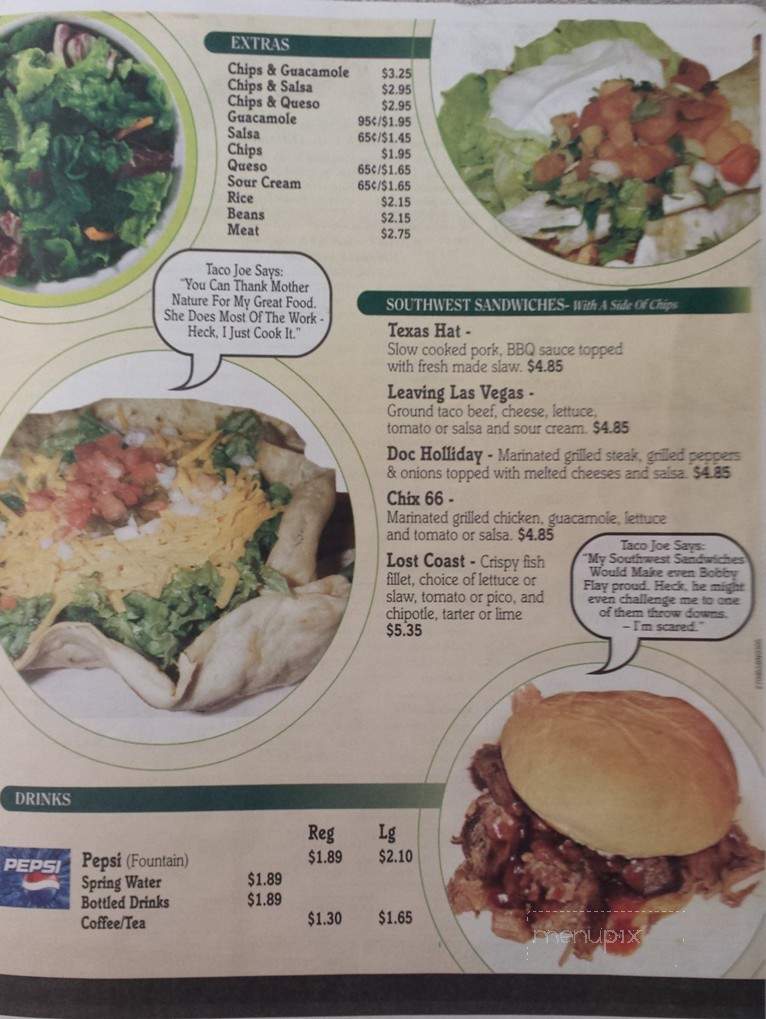 Taco Joe's - Massapequa, NY menu_pic