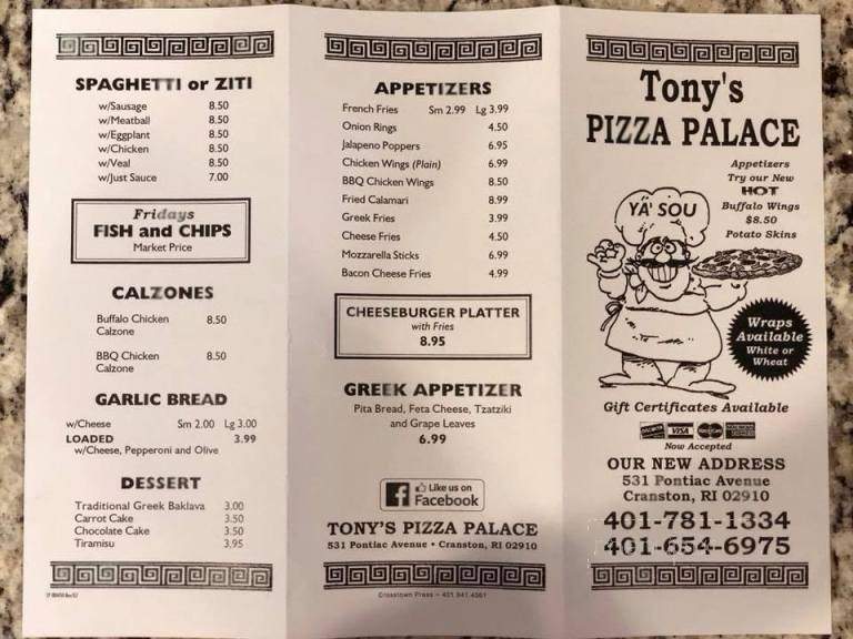 /3901144/Tonys-Pizza-Palace-Cranston-RI - Cranston, RI