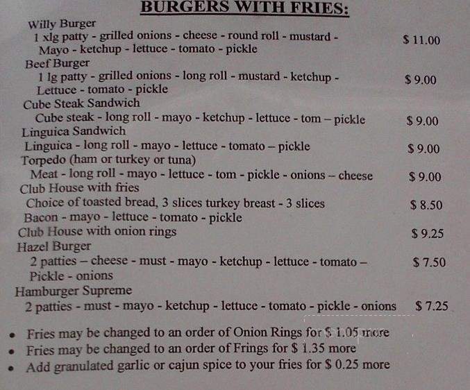 Hazel's Drive In - Antioch, CA menu_pic