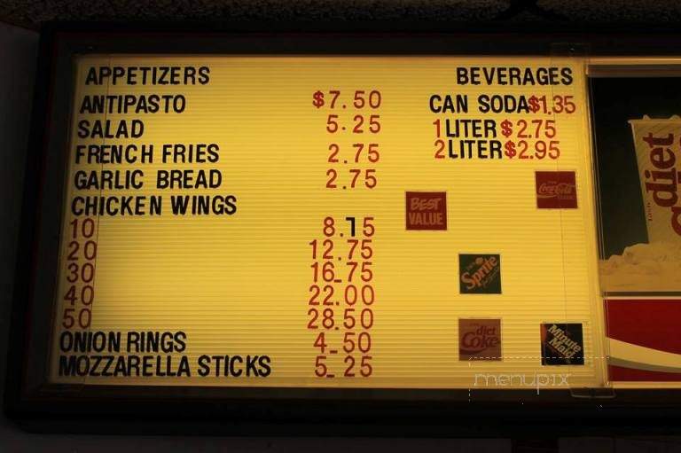 Sal's Pizzeria - De Ruyter, NY menu_pic