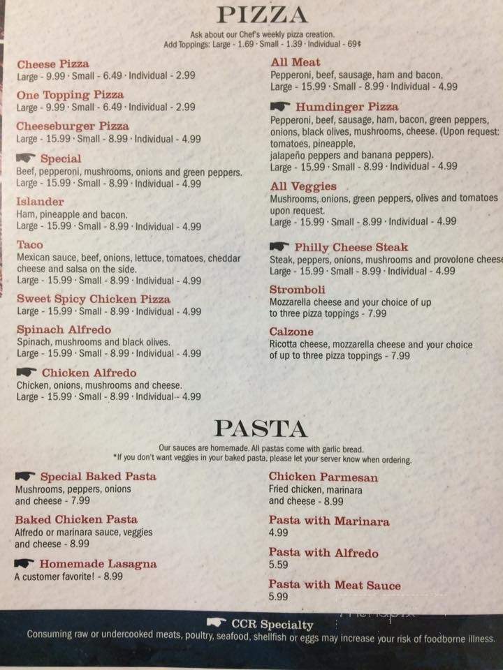 Carolina Crossing Restaurant - Grover, NC menu_pic