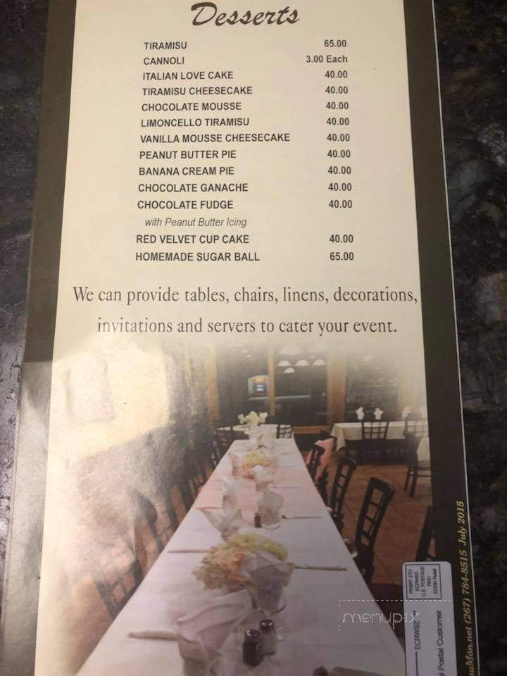 La Dolce Casa - Tamaqua, PA menu_pic