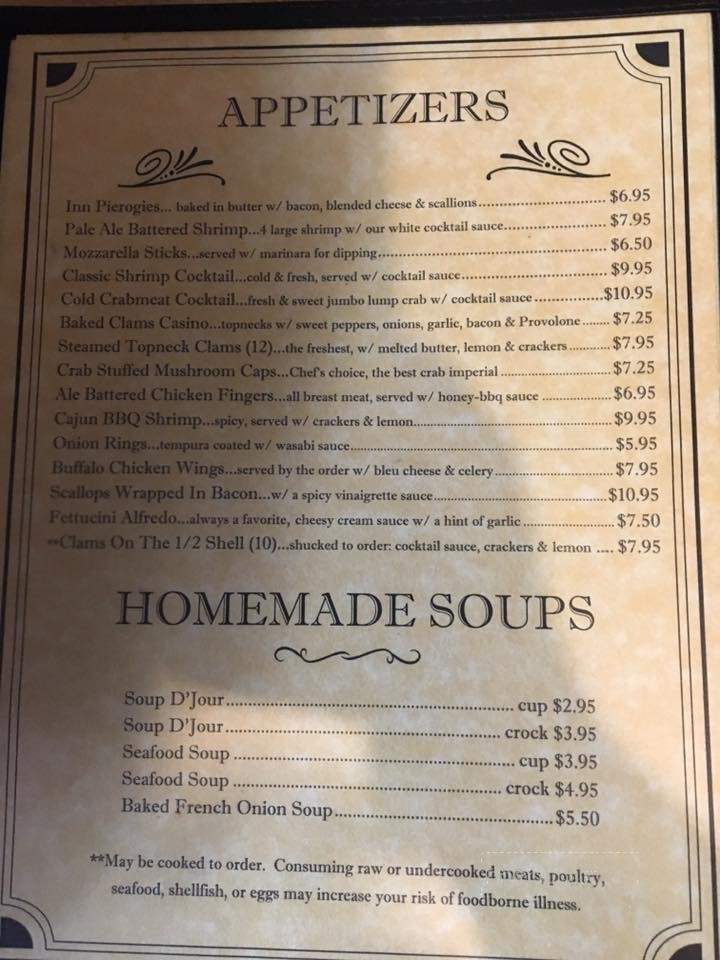 Normal Square Inn - Lehighton, PA menu_pic