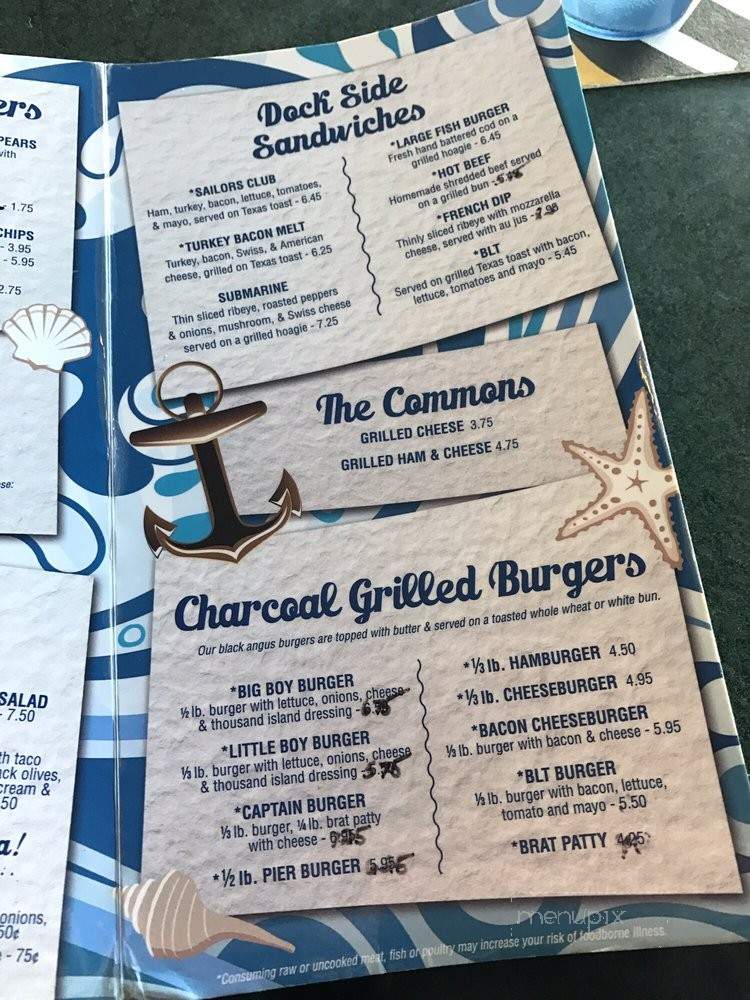 River Street Pier - Green Bay, WI menu_pic