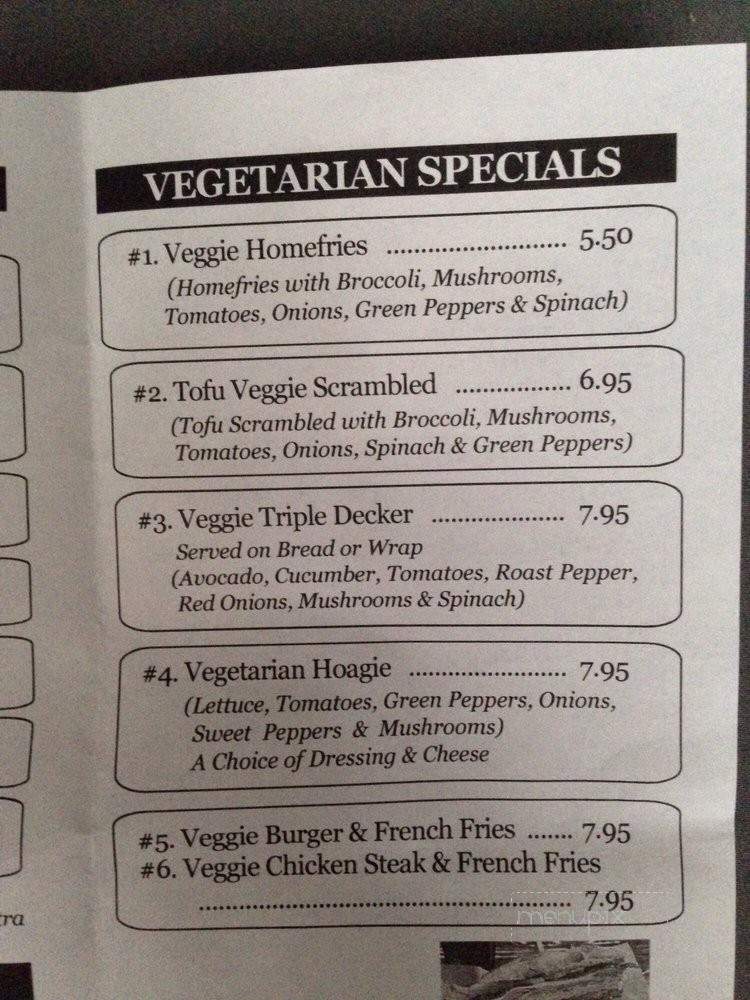 Cedar Park Cafe - Philadelphia, PA menu_pic