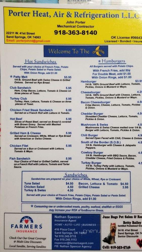 Crescent Cafe - Sand Springs, OK menu_pic