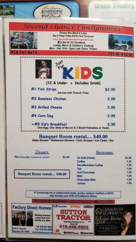 Crescent Cafe - Sand Springs, OK menu_pic