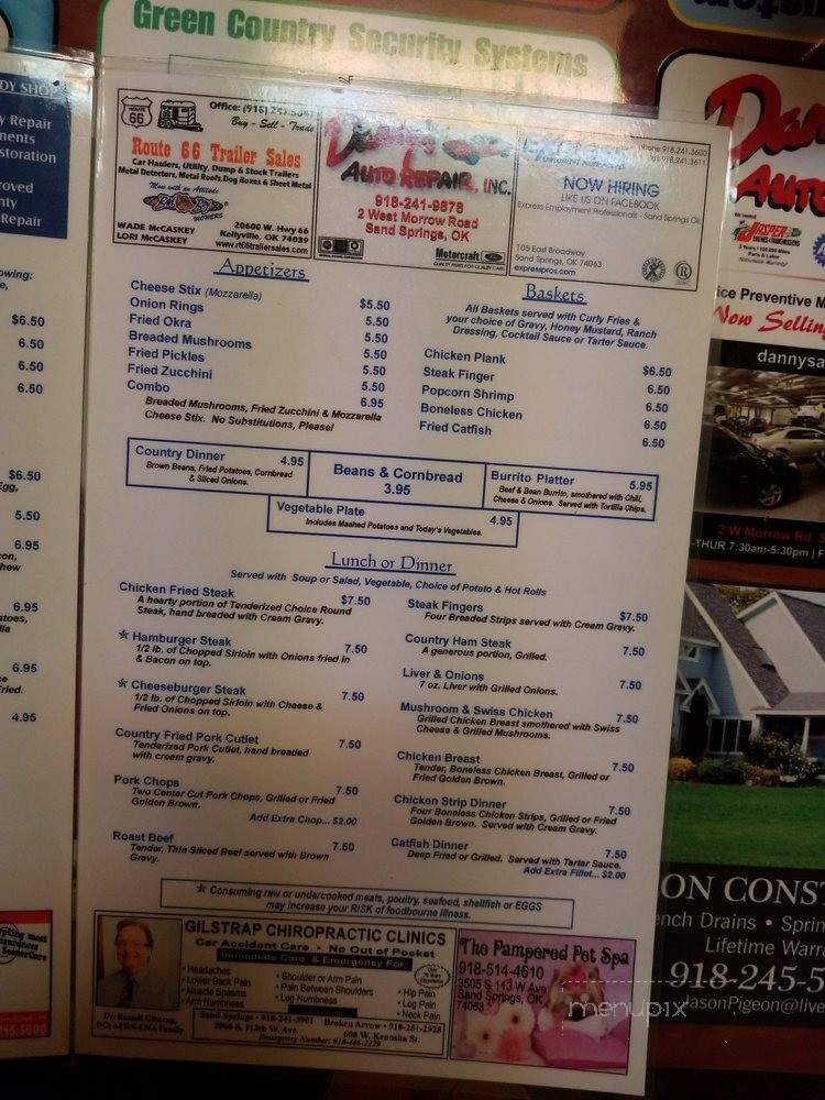 Crescent Cafe - Sand Springs, OK menu_pic
