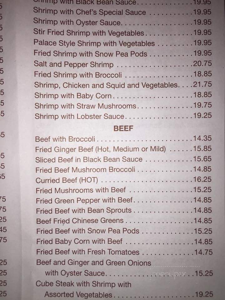 Mings Garden - Coaldale, AB menu_pic