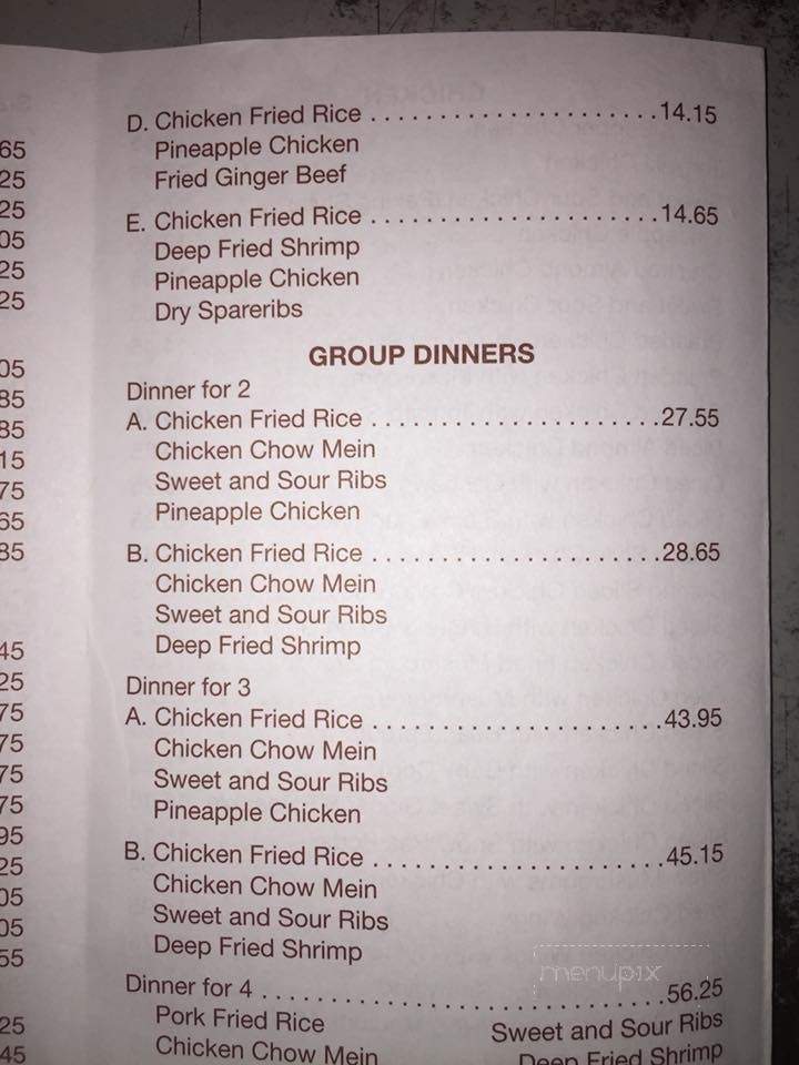 Mings Garden - Coaldale, AB menu_pic