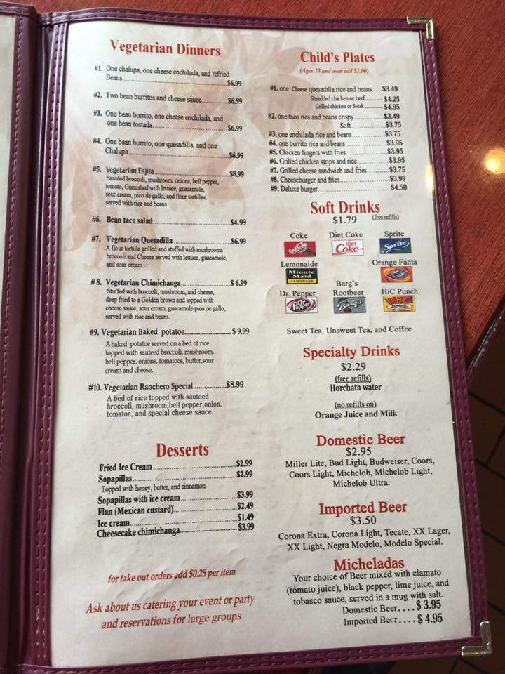 La Villa - El Dorado, AR menu_pic