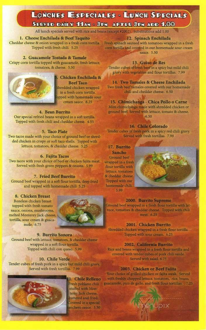 Las Palmas - Bronx, NY menu_pic