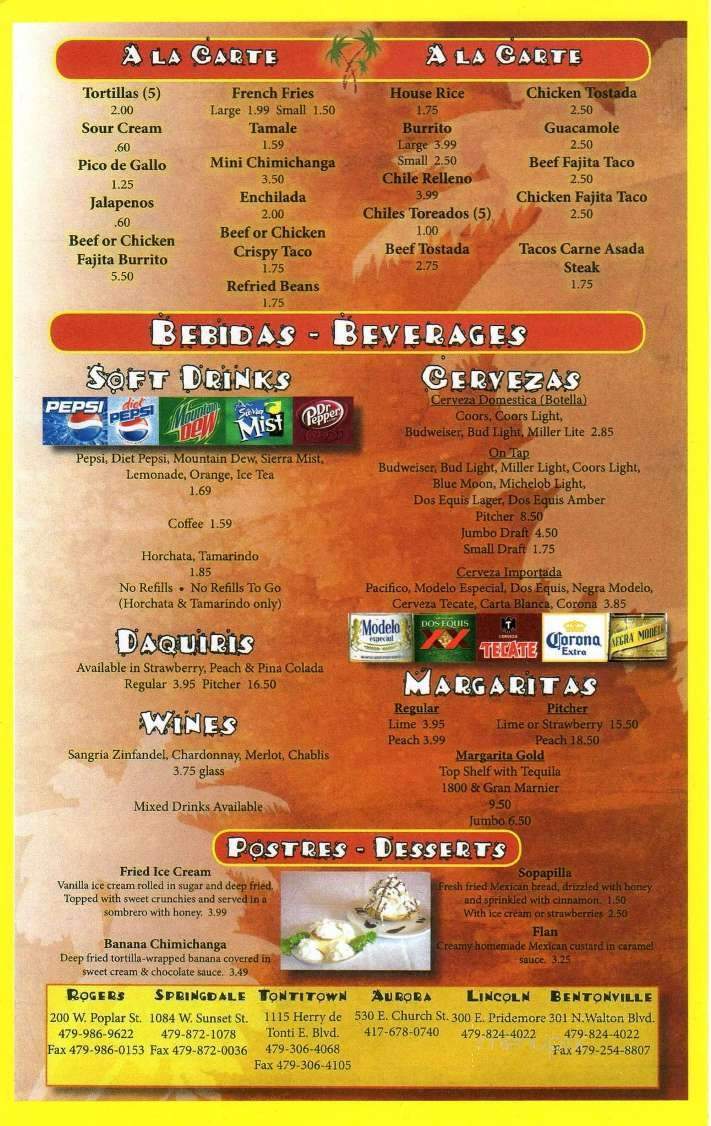 Las Palmas - Bronx, NY menu_pic
