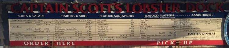 Captain Scott's Lobster Dock - New London, CT menu_pic