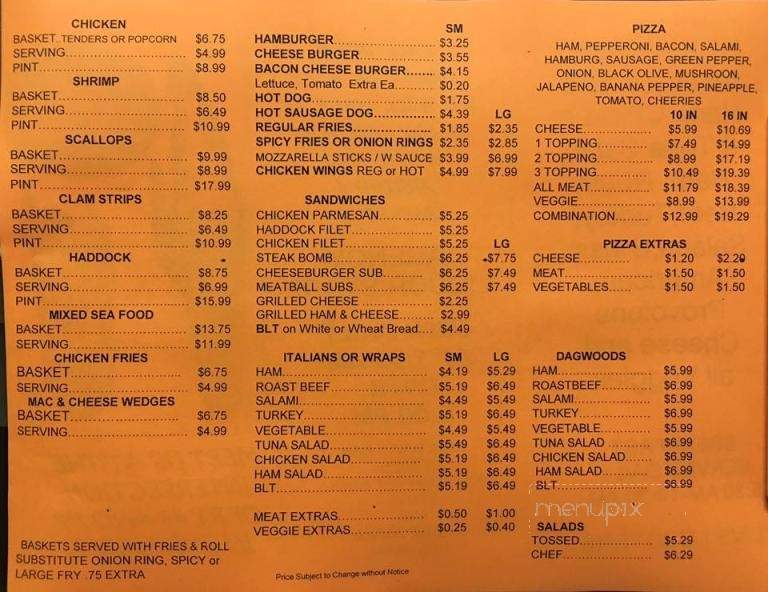 Sweet Dreams - Smithfield, ME menu_pic