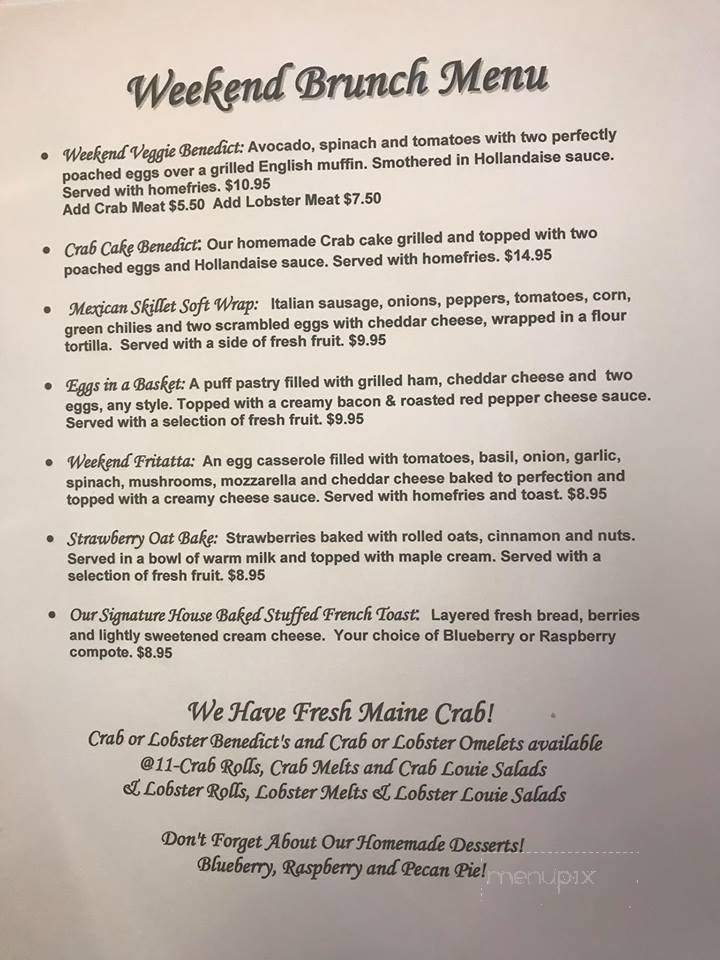 Riverside Cafe - Ellsworth, ME menu_pic