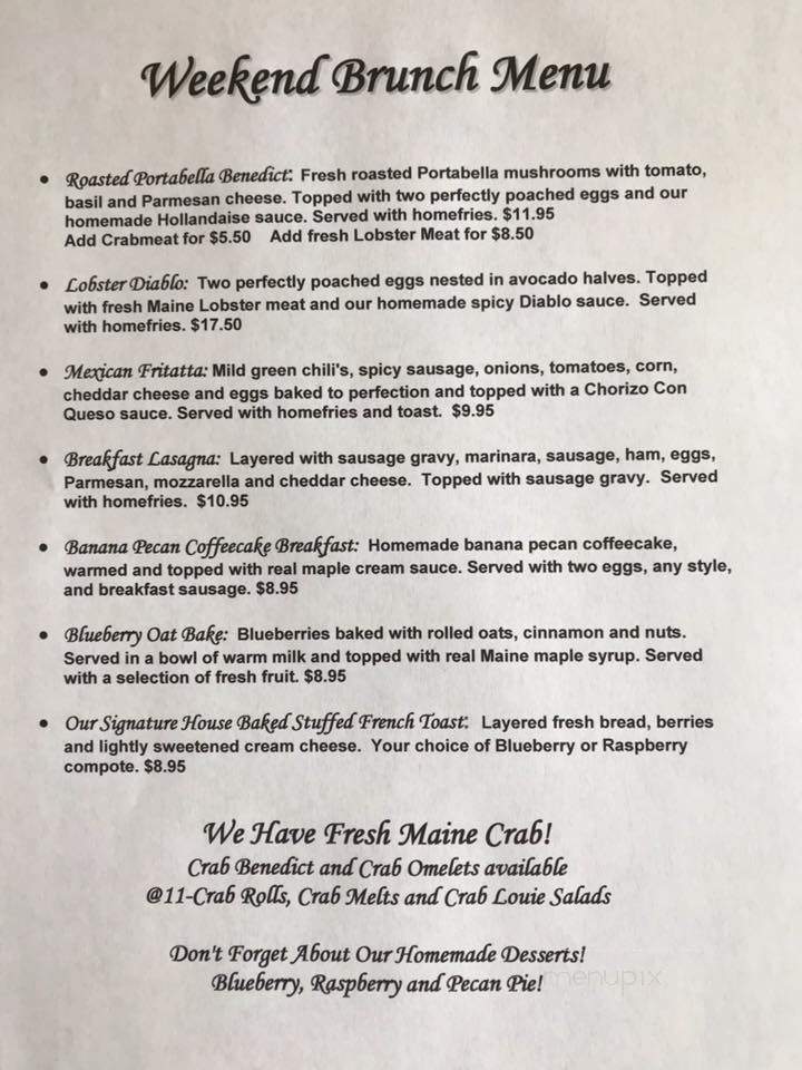 Riverside Cafe - Ellsworth, ME menu_pic