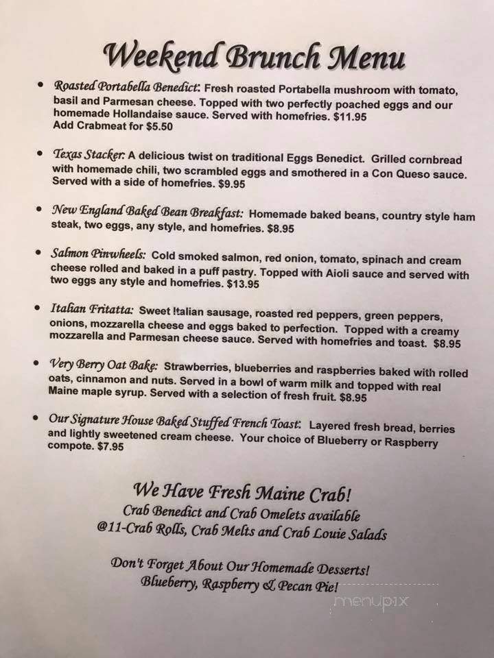 Riverside Cafe - Ellsworth, ME menu_pic