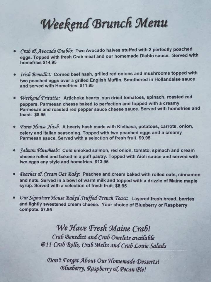 Riverside Cafe - Ellsworth, ME menu_pic