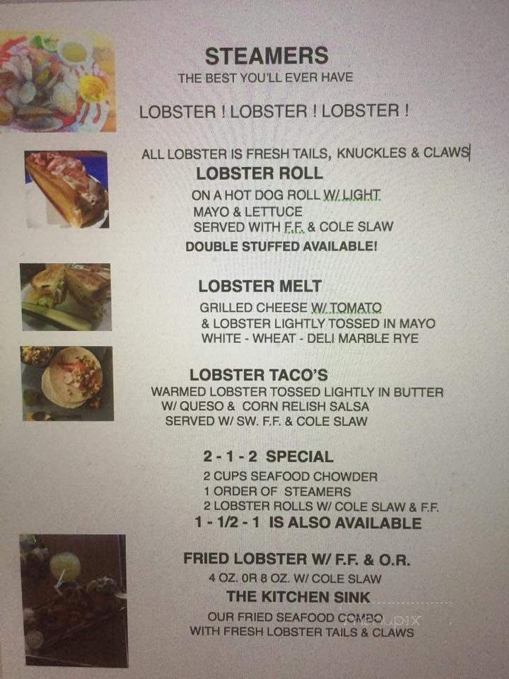 Norm's White Horse - Methuen, MA menu_pic