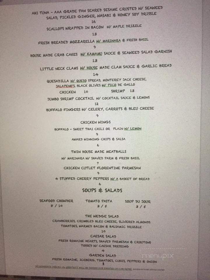 Norm's White Horse - Methuen, MA menu_pic